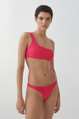 Haut bikini asymétrique - Fuchsia