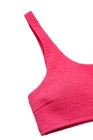 Haut bikini asymétrique - Fuchsia