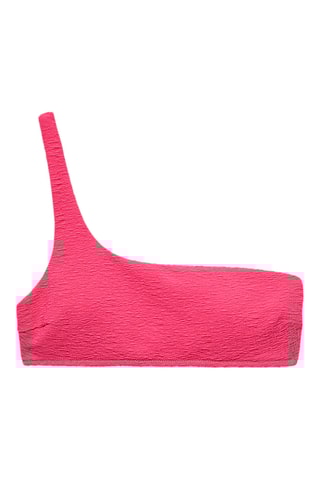Haut bikini asymétrique - Fuchsia