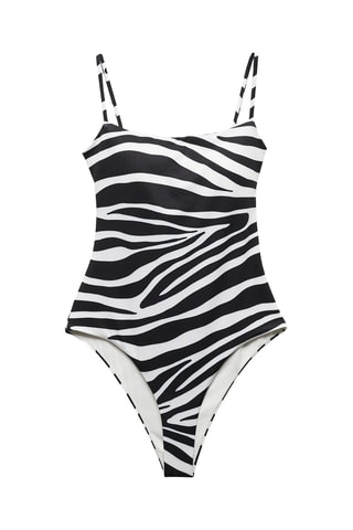 Maillot de bain imprimé animal - Noir