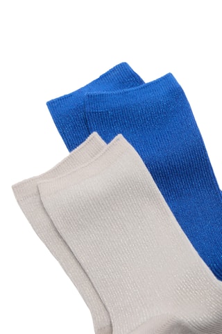 Pack 2 paires chaussettes lurex - Bleu