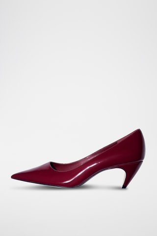 Chaussures vernies à talon - Rouge