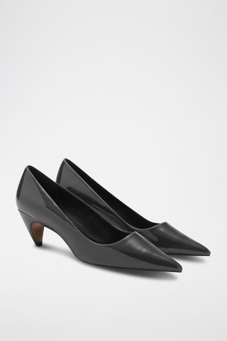 Chaussures vernies à talon - Anthracite