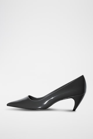 Chaussures vernies à talon - Anthracite