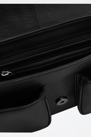 Sac cuir boucle - Noir