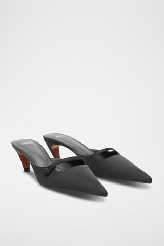 Mules à talons - Noir