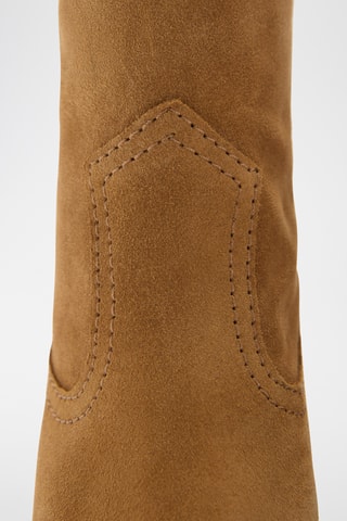 Bottes cow-boy suède - Marron