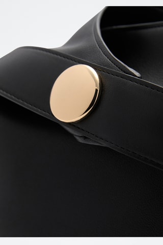 Sac cabas détail métallique - Noir