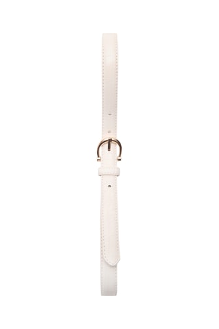 Ceinture effet crocodile - Écru