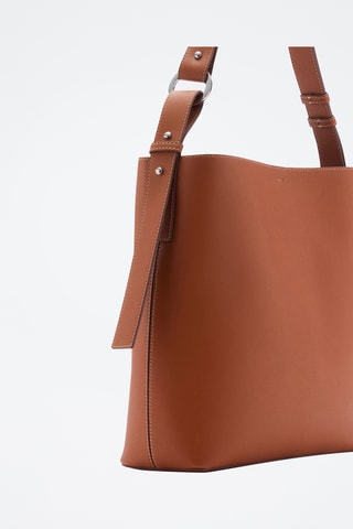 Sac cabas anse courte - Marron