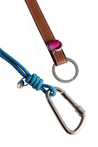 Porte-clés - Marron et bleu