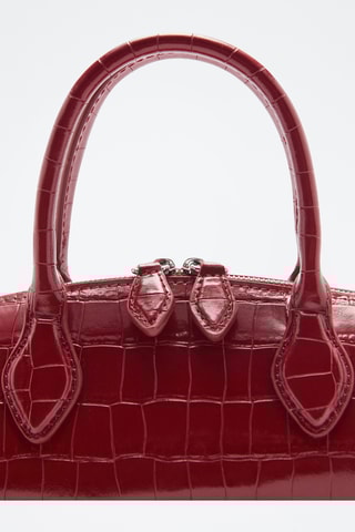 Sac effet crocodile - Rouge