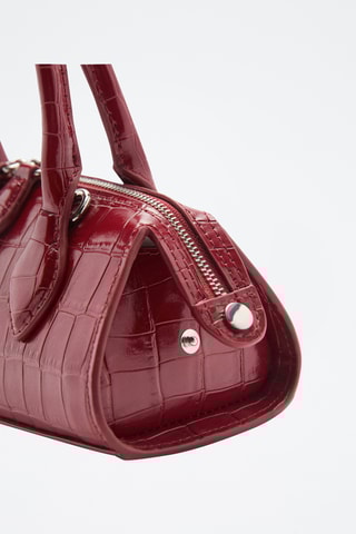 Sac effet crocodile - Rouge