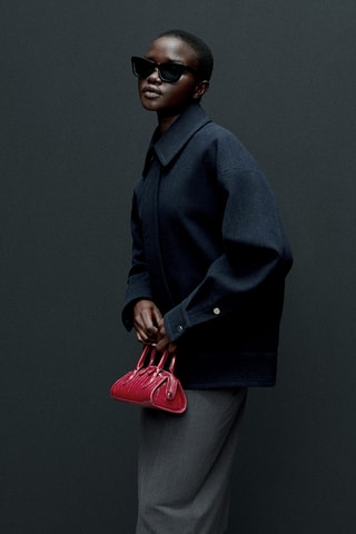 Sac effet crocodile - Rouge