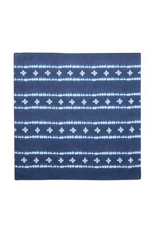 Foulard imprimé coton - Bleu