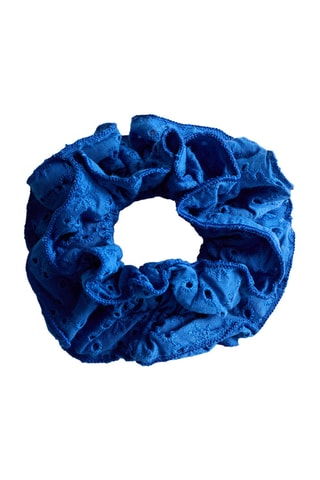 Maxi-chouchou brodé - Bleu