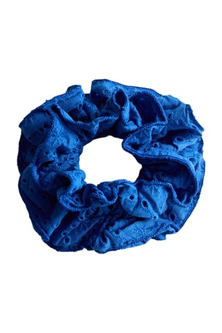 Maxi-chouchou brodé - Bleu