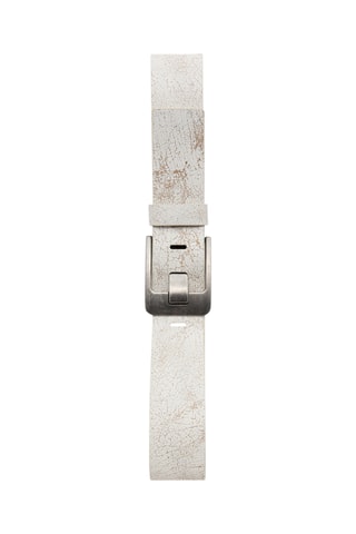 Ceinture large cuir - Blanc