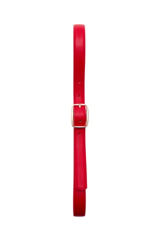 Ceinture boucle carrée - Rouge