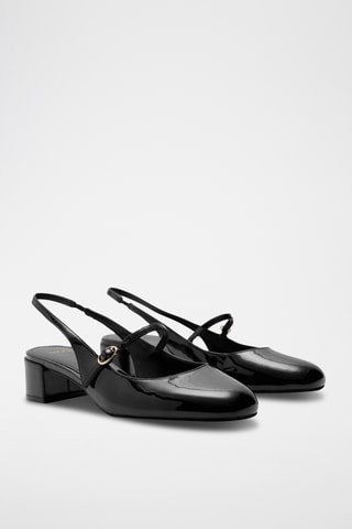 Chaussures talon boucle - Noir