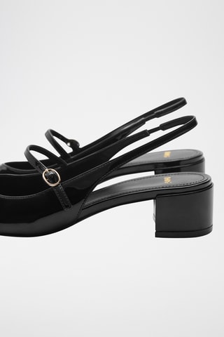 Chaussures talon boucle - Noir