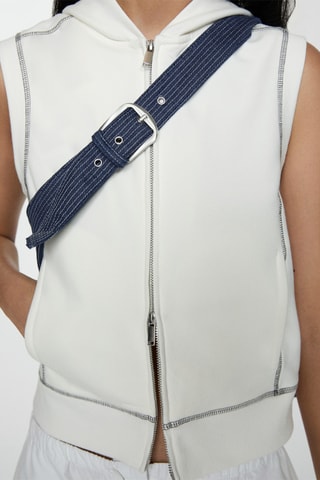 Sac en denim à poches - Bleu