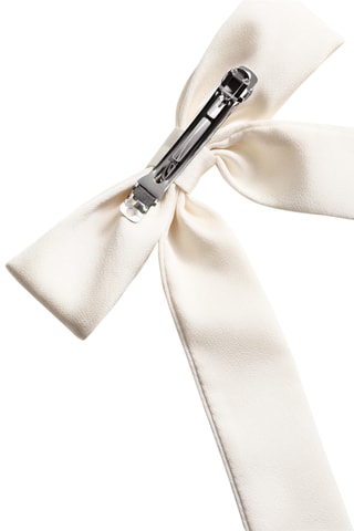 Barrette nœud - Écru