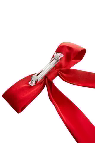 Barrette nœud - Rouge