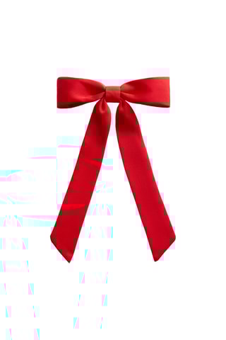 Barrette nœud - Rouge
