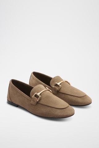 Mocassins cuir suède - Beige