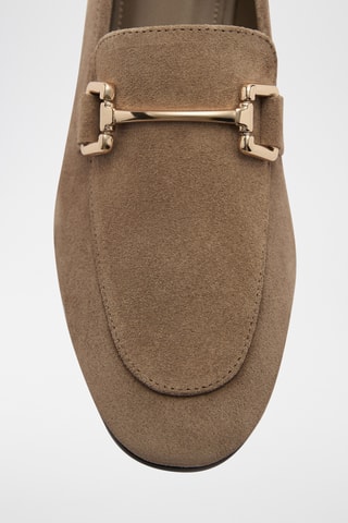 Mocassins cuir suède - Beige