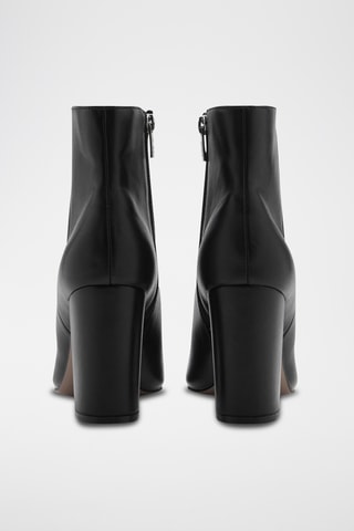 Bottines pointues à talon - Noir