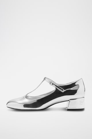 Chaussures à talons métallisés - Argenté