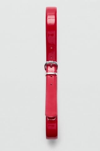 Ceinture boucle métallique - Rouge