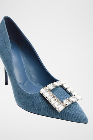 Chaussures denim bijou - Bleu