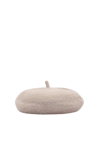 Béret maille - Beige chiné