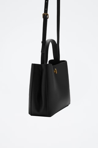 Sac bandoulière anse double - Noir