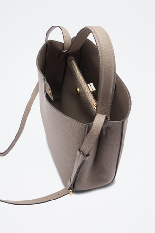 Sac bandoulière anse double - Beige