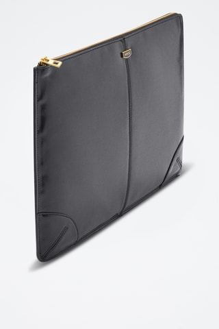 Housse ordinateur portable détail coutures - Noir