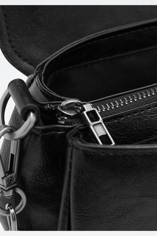 Sac rabat fermeture métallique - Noir