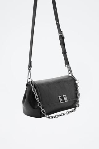 Sac rabat fermeture métallique - Noir