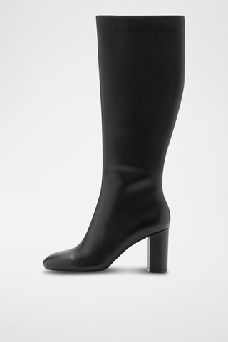 Bottes hautes en cuir - Noir
