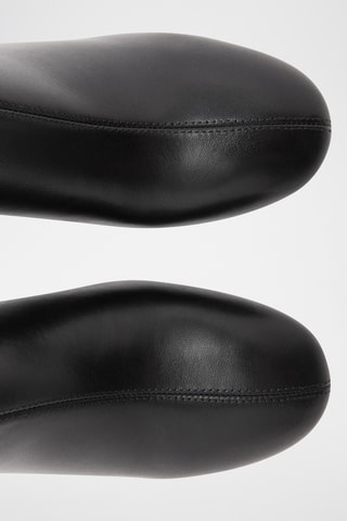 Bottes hautes en cuir - Noir