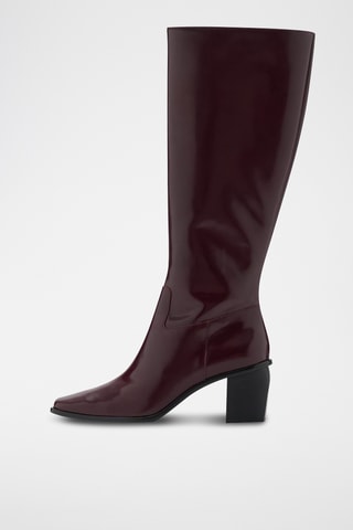 Bottes en cuir - Bordeaux
