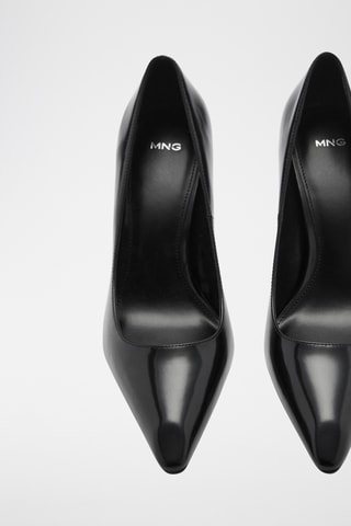 Chaussures à talon cuir - Noir