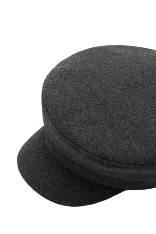 Casquette baker boy carreaux - Gris