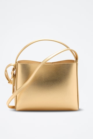 Mini sac cabas métallisé - Doré