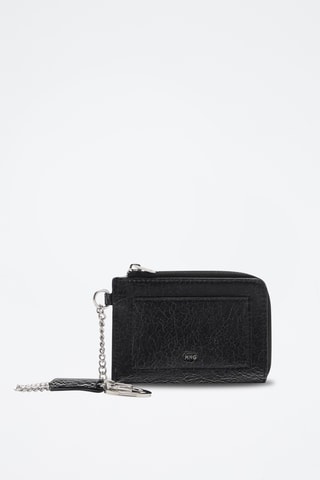 Portefeuille détail porte-clés - Noir