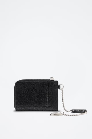 Portefeuille détail porte-clés - Noir