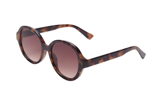 Lunettes de soleil monture ronde - Chocolat